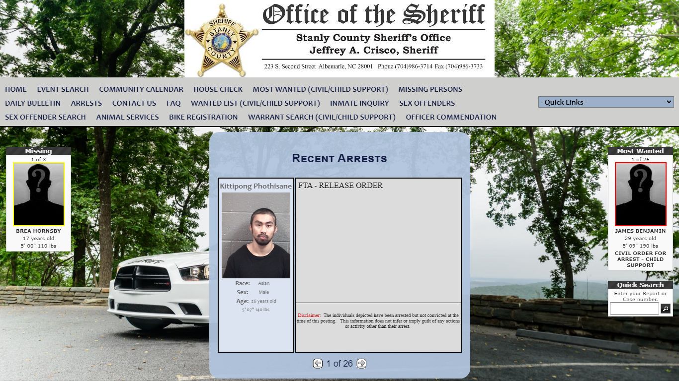 Stanly County Sheriff's Office P2C